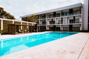 corporate housing in San José with Urban Flats - Urban Flats Furnished Apartments in San Jose Costa Rica Outdoor Pool View 2